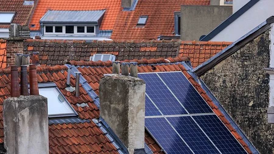 Energilia Brussels — photovoltaïque sur les toits de Bruxelles (photo : Union européenne, CC BY 4.0)